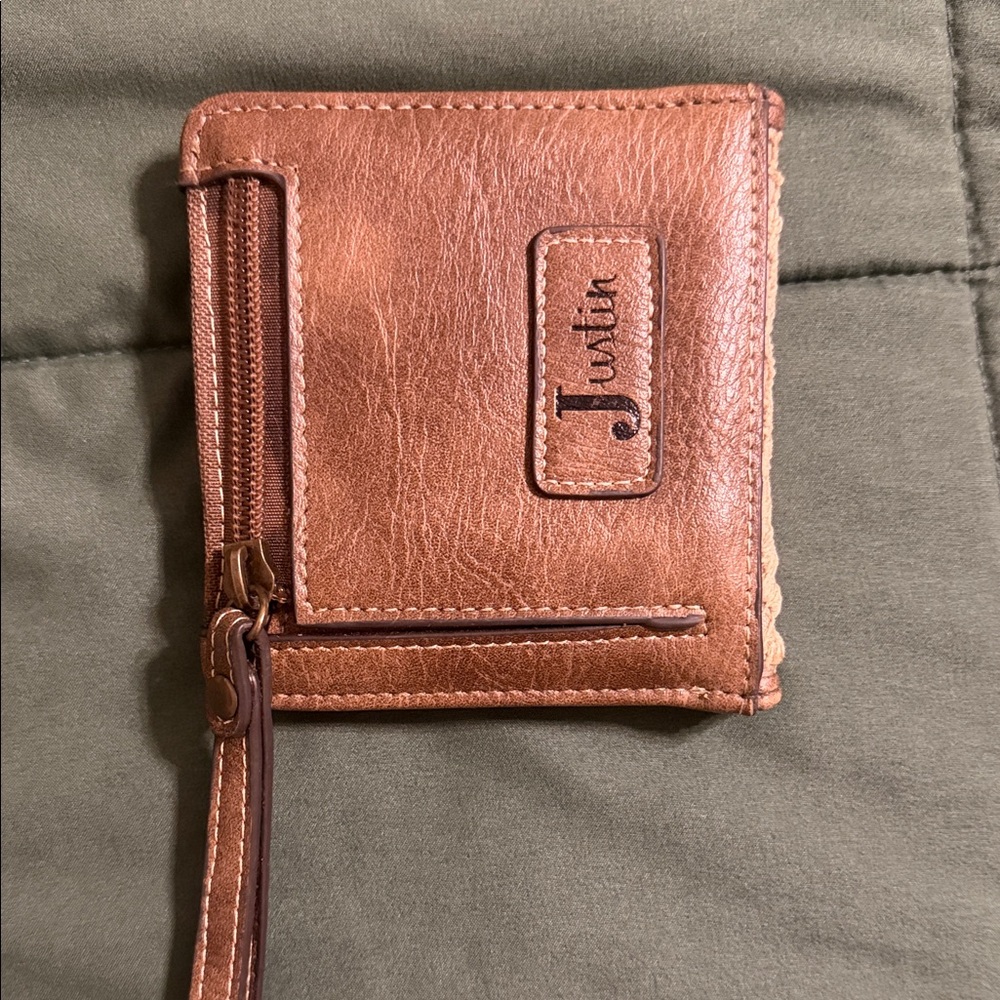 Justin Boots Tan Leather Key Holder